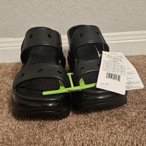 NEW Mega Crush Crocs WOMEN Sz 9 Black